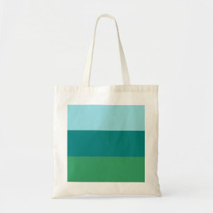 Tanager Türkis, Aquamarin Blue und Kelly Green Hor Tragetasche