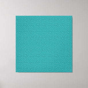 Tanager-Türkis- und Aquamarines Blauer Wiederholun Leinwanddruck