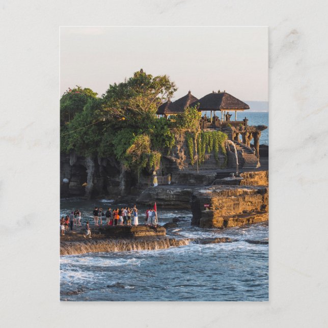 Tanah-Lot Bali Indonesia Postkarte (Vorderseite)