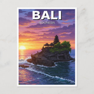 Tanah Lot Bali Indonesia Travel Postkarte