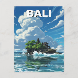 Tanah Lot Bali Indonesien Reise Postkarte