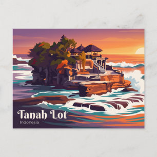 Tanah Lot Indonesien Postkarte