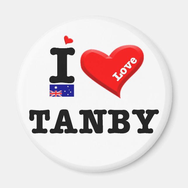 TANBY - I Liebe Magnet (Vorne)