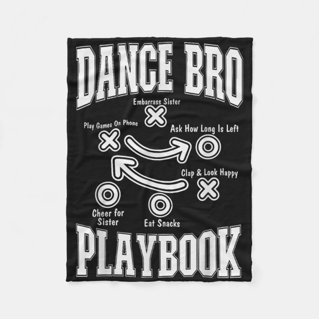 Tance Brother Playbook Comp Funny Dancing Proud Da Fleecedecke (Vorderseite)