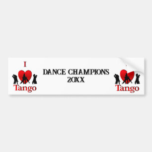 Tance Champions Tango Autoaufkleber