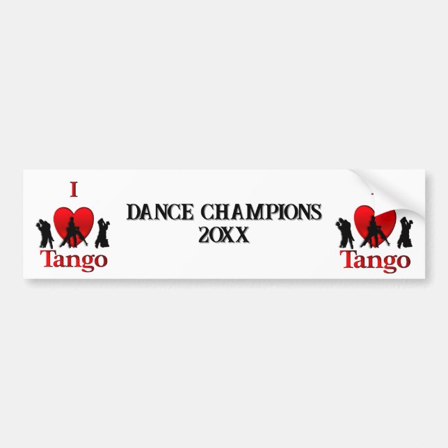 Tance Champions Tango Autoaufkleber (Vorne)