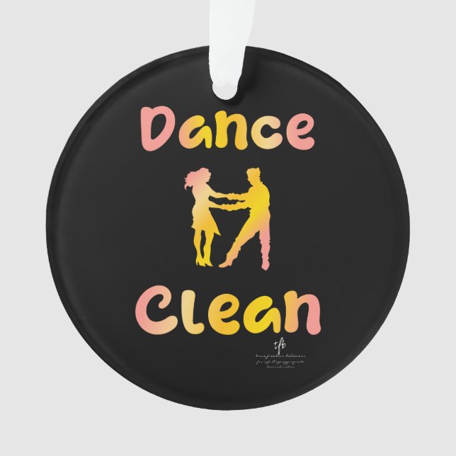 Tance Clean Cava Rosa Runde Ornament (Vorderseite)