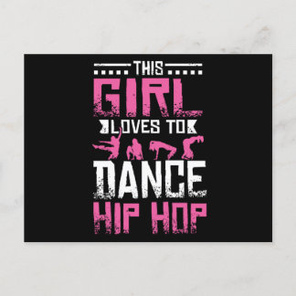 Tance Hip Hop Girl Postkarte