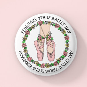 Tance Holiday Ballet Day Button