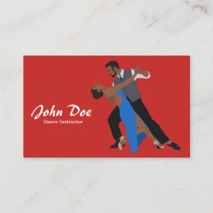Tance Instructor Latin Business Card Visitenkarte