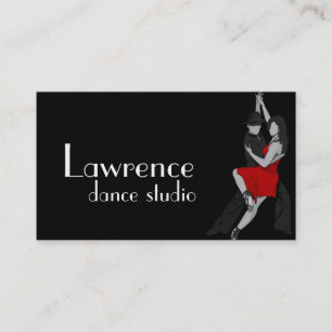 Tance Instructor Studio Lessons Business Card Visitenkarte