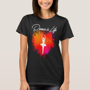 TANCE IS LIFE Ballet Tanzen Ballerina Tween T-Shirt