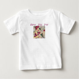 Tance Sing Hummingbird Art Baby Girl Tutu T-shirt