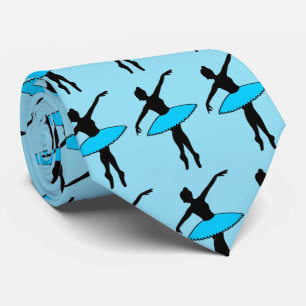 Tance Vater Blue Ballerina Ballettänzerin Krawatte