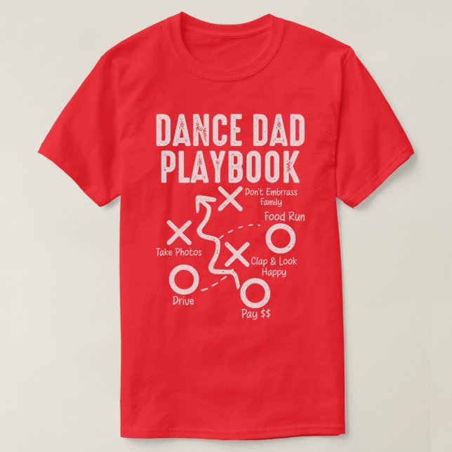 Tance Vater Playbook T-Shirt (Design vorne)