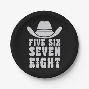 Tanceline Five Sechs sieben acht Pappteller