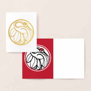 Tancho Japanese Crane Folienkarte