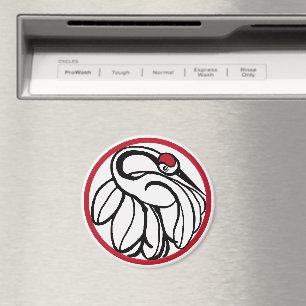 Tancho Japanese Crane Magnet