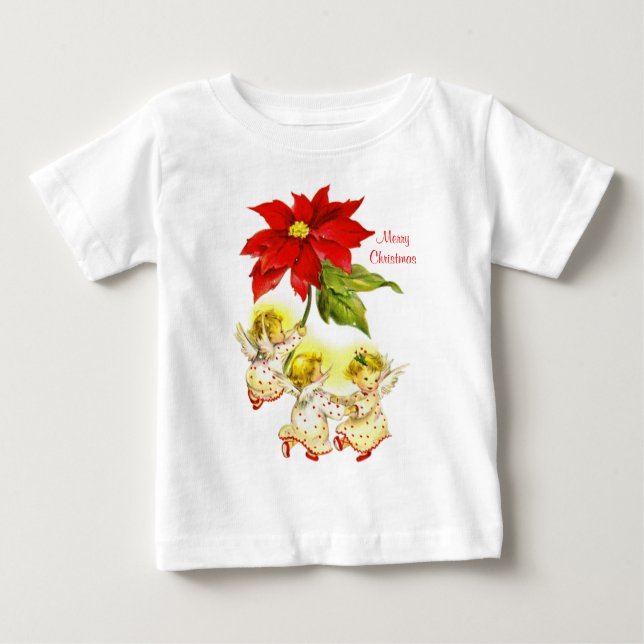 Tancing Baby Angels Weihnachtsjunges Shirt (Vorderseite)