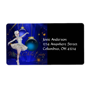 Tancing Ballerina 2 Weihnachtsadressen Labels