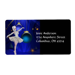 Tancing Ballerina 2b Weihnachtsadressen Labels