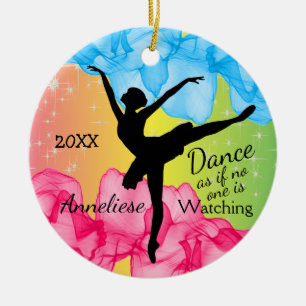 Tancing Ballerina Keramik Ornament