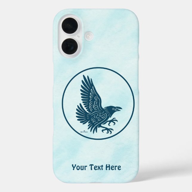 Tancing Blue Raven Case-Mate iPhone Hülle (Rückseite)