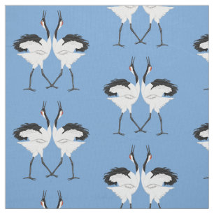 Tancing Cranes Fabric Stoff