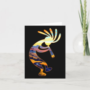 Tancing Kokopelli Southwestern Usa Symbol Karte
