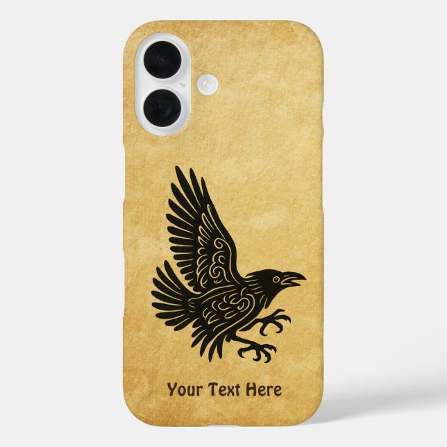Tancing Norse Raven Case-Mate iPhone Hülle (Rückseite)