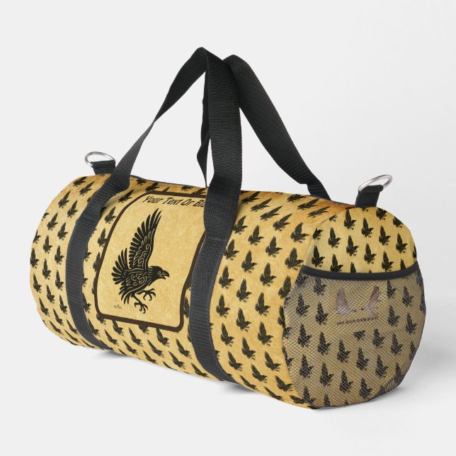 Tancing Norse Raven Duffle Bag (Rechte Ecke)