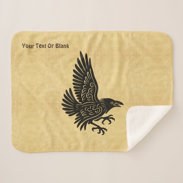 Tancing Norse Raven Sherpadecke (Vorderseite (Horizontal))