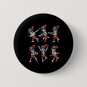Tancing Pirate Skeletons TanzChallenge Boys Kinder Button