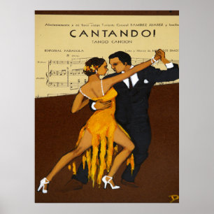 Tancing Tango Couple Poster