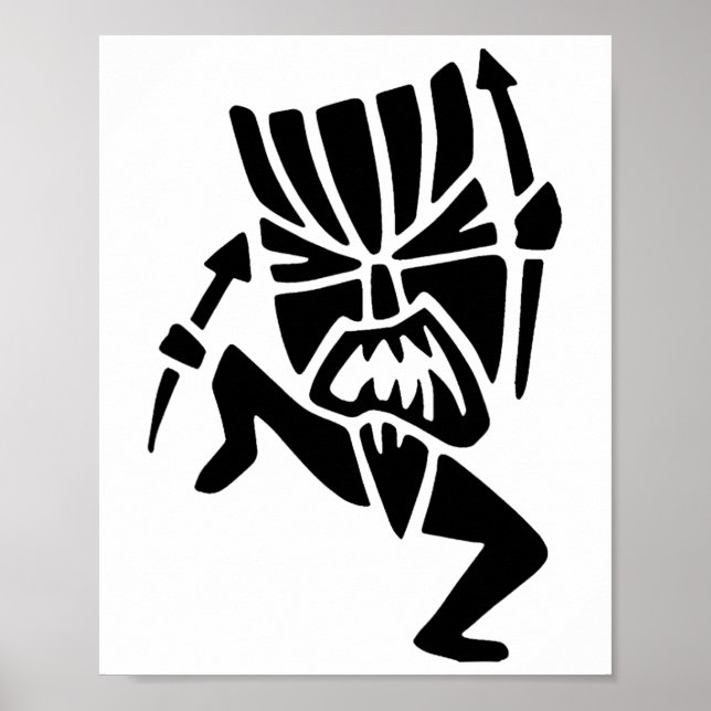 Tancing Tiki Man Poster (Vorne)