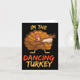 Tancing Turkey Matching Family Group Erntedank Karte