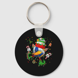 Tancing Volleyball Ball Elf Hat Scute S Niedlich S Schlüsselanhänger