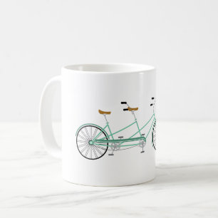 Tandem-Fahrrad Kaffeetasse