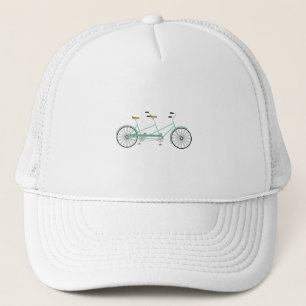 Tandem-Fahrrad Truckerkappe