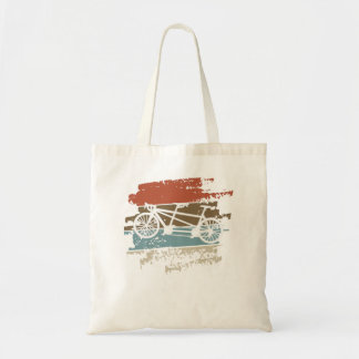 Tandem-Fahrrad-Vintag-Radfahrer Tandem-Fahrradpräm Tragetasche