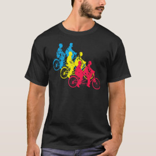Tandem Fahrrad Vintag Retro BMX Racing T-Shirt