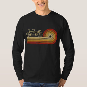 Tandem-Fahrrad Vintage-Radfahrer Zweipersonen-Fahr T-Shirt