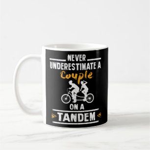 Tandem Radfahren Zwei-Personen-Fahrrad Kaffeetasse