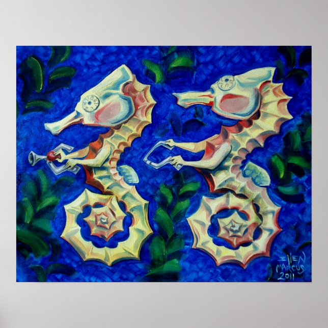 Tandem-Seepferd Poster (Vorne)