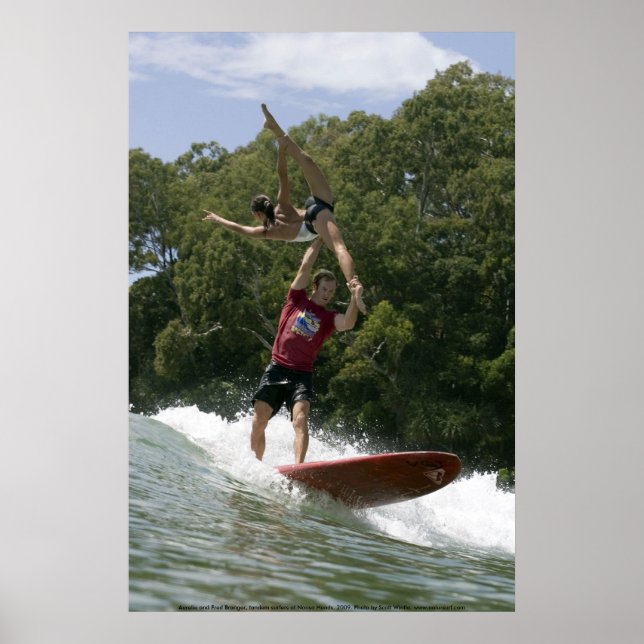 Tandem Surfen auf Noosa 2009 Poster (Vorne)