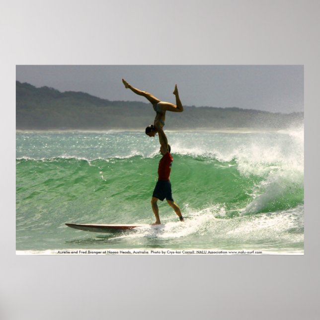 Tandem Surfen in Noosa Poster (Vorne)