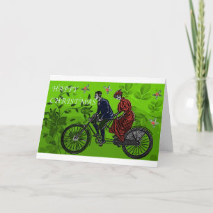 Tandem-Weihnachtsgruß Feiertagskarte
