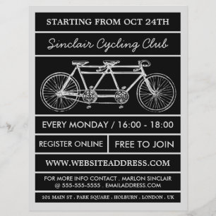 Tandemfahrrad, Flyer für den Radclub