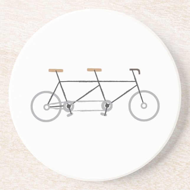 Tandemfahrrad Getränkeuntersetzer (Vorne)