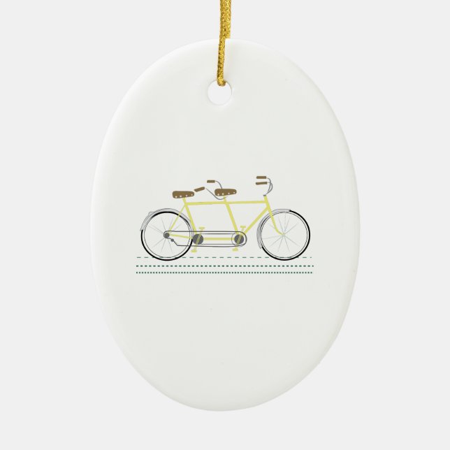 Tandemfahrrad Keramikornament (Vorne)